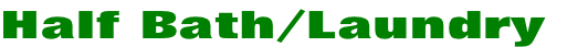 Half Bath/Laundry